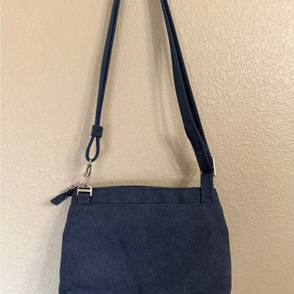 Travelon Navy Crossbody Bag with Front Zipper - Picture 4 of 4